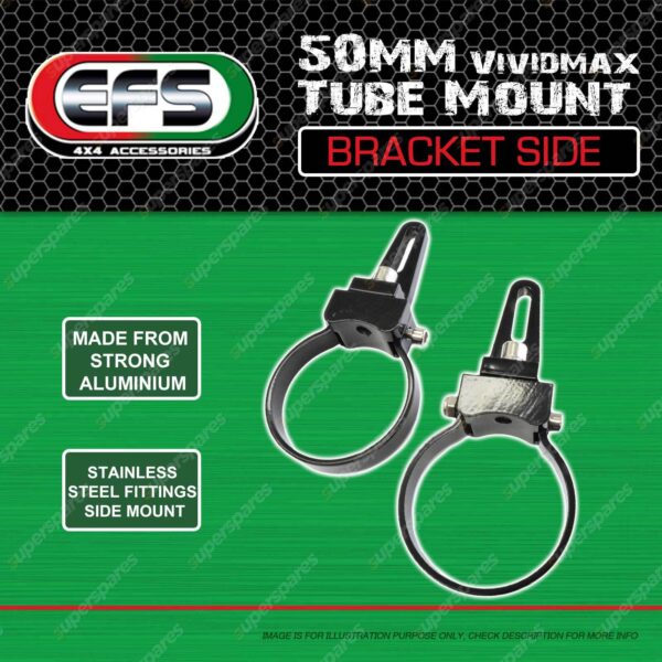 1 PAIR 50MM EFS VIVIDMAX TUBE END MOUNTS - Image 2