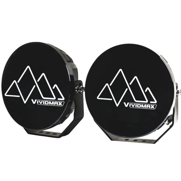 EFS VIVID MAX DRIVING LIGHT COVER 185mm / 7" ROUND DRIVING LIGHT COVER BLACK COVER